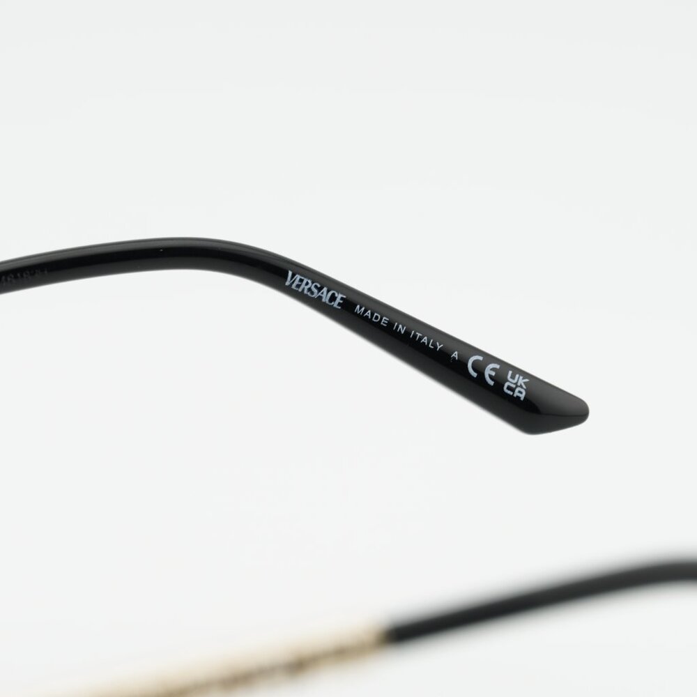 Versace VE1297 1002 Eyeglasses Gold 53mm Cat Eye Frame - Picture 8 of 11